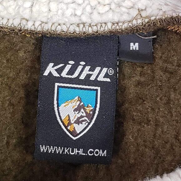 Kuhl Fleece Jacket Outdoor Quarter Zip Sherpa Lined Alpaca Fleece Size Medium M - Picture 9 of 13